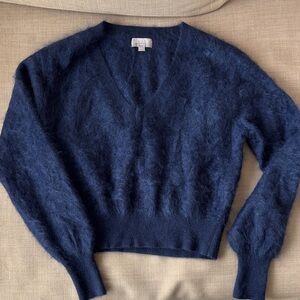 NWOT J Crew brushed cashmere navy